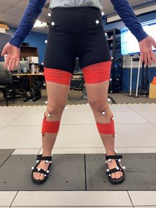 Participant in the Motion Capture Volume Ready for Data Collection